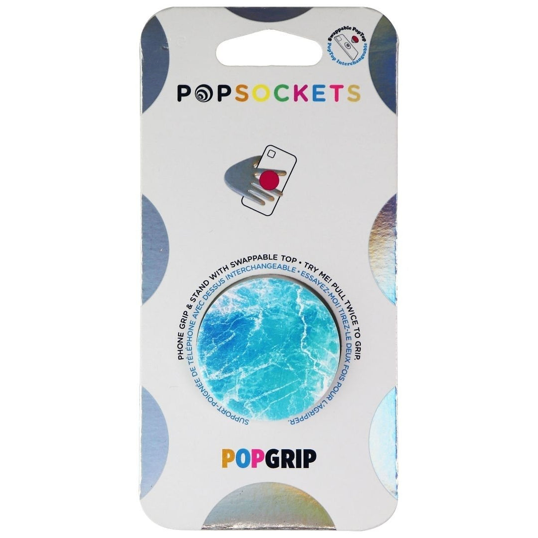 PopSockets PopGrip - Expanding Stand and Grip with a Swappable Top - Ocean View Image 2