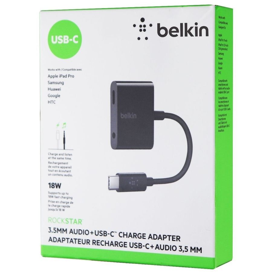 Belkin (F7U080BTBLK) 3.5mm Audio Adapter for USB-C Devices - Black Image 1