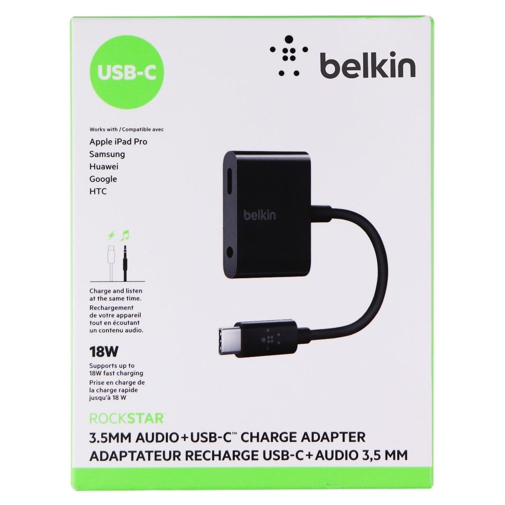 Belkin (F7U080BTBLK) 3.5mm Audio Adapter for USB-C Devices - Black Image 2