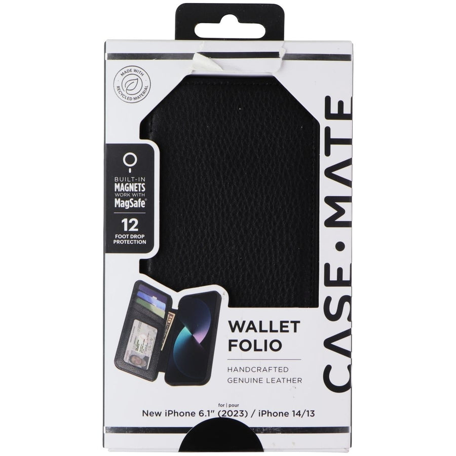 Case-Mate Wallet Folio Case For Magsafe for Apple iPhone 15 / 14 / 13 - Black Image 1