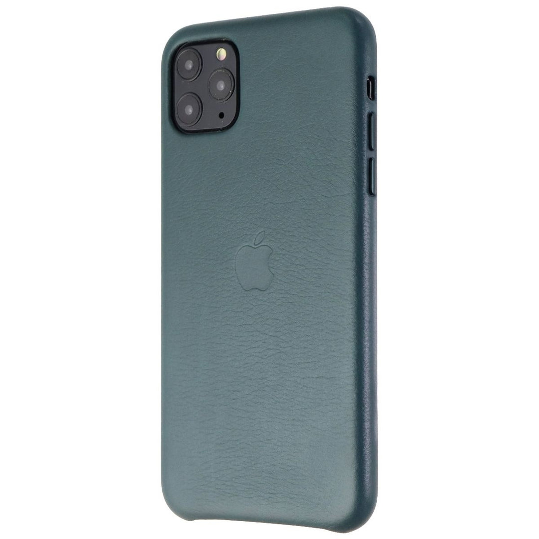 Apple Leather Case (for iPhone 11 Pro Max) - Forest Green (MWYF2ZM/A) Image 1