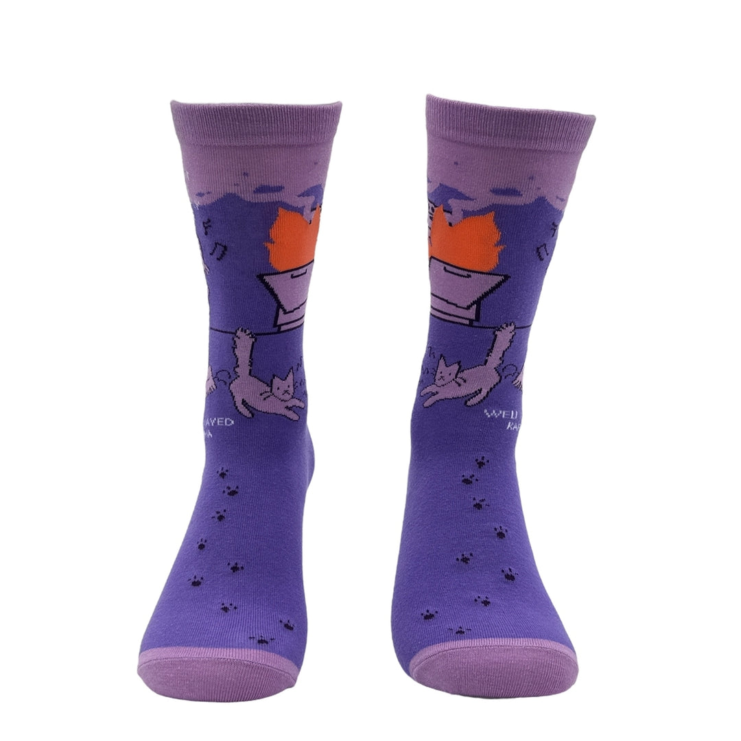 Womens Turns Out My Kids Are Just Like Me Well Played Karma Socks Funny Novelty Footwear Image 4