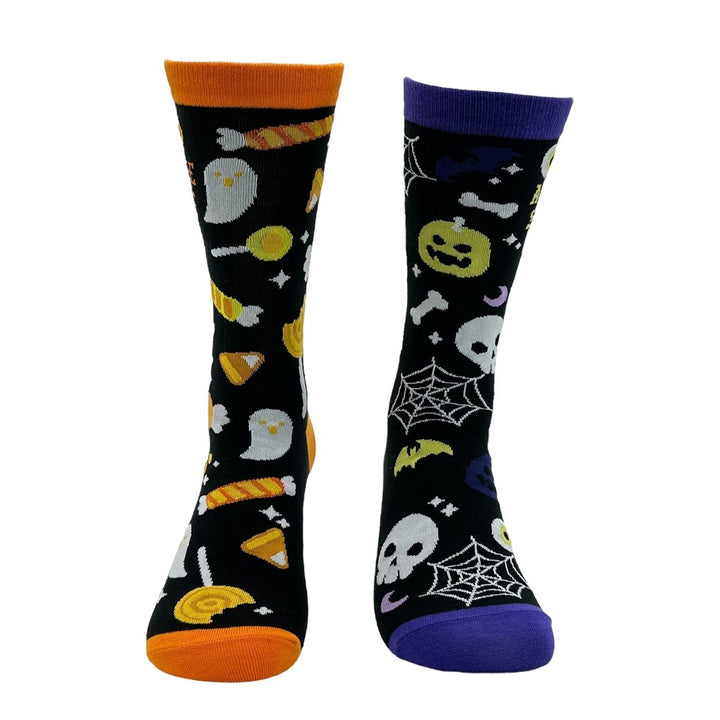 Womens A Little Spooky A Little Sweet Socks Funny Sarcastic Halloween Novelty Footwear Image 4