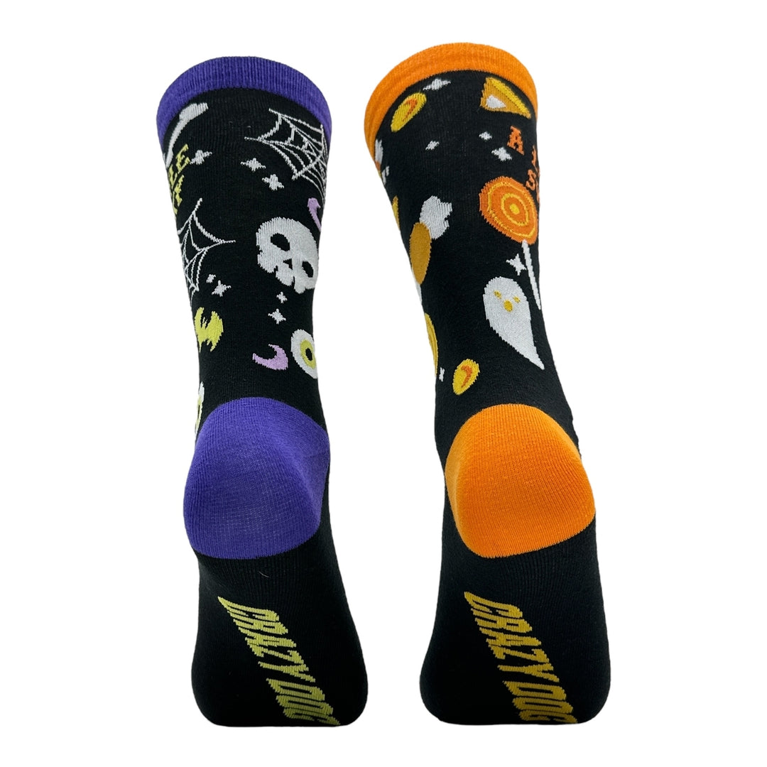 Womens A Little Spooky A Little Sweet Socks Funny Sarcastic Halloween Novelty Footwear Image 6