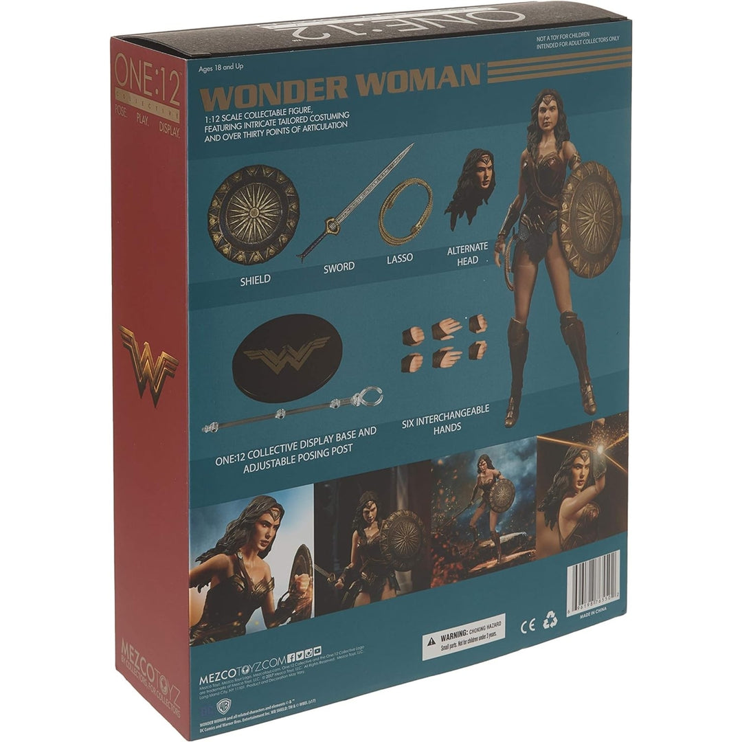 Mezco Toyz One: 12 Wonder Woman DC Cinematic Action Figure Collectible Toy Image 3