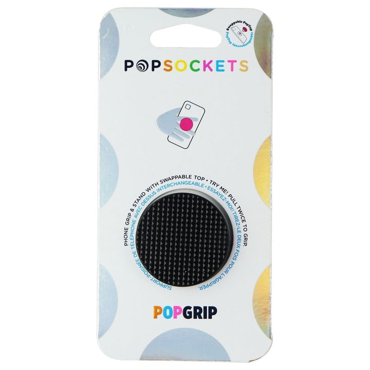 PopSOCKETS Knurled Texture Black Smartphone Accessory for iPhone Android Image 2