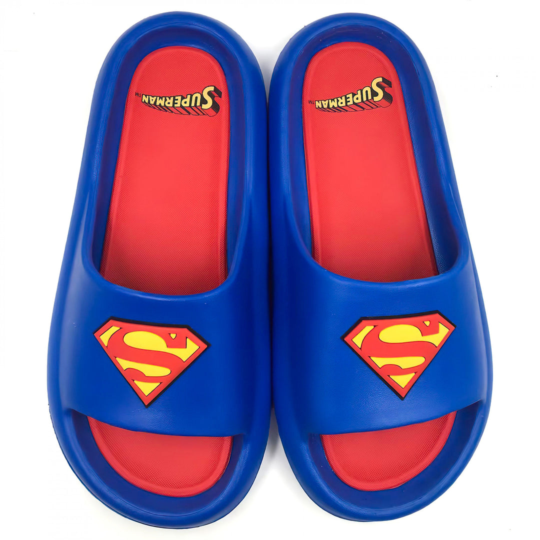 Superman Logo Mens Cloud Comfort Foam Slide Sandals Image 2