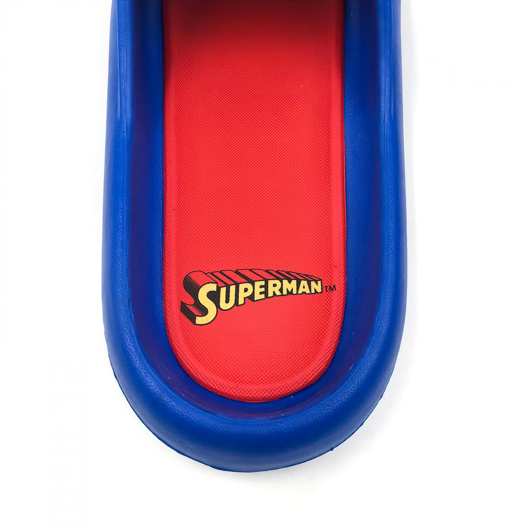 Superman Logo Mens Cloud Comfort Foam Slide Sandals Image 4