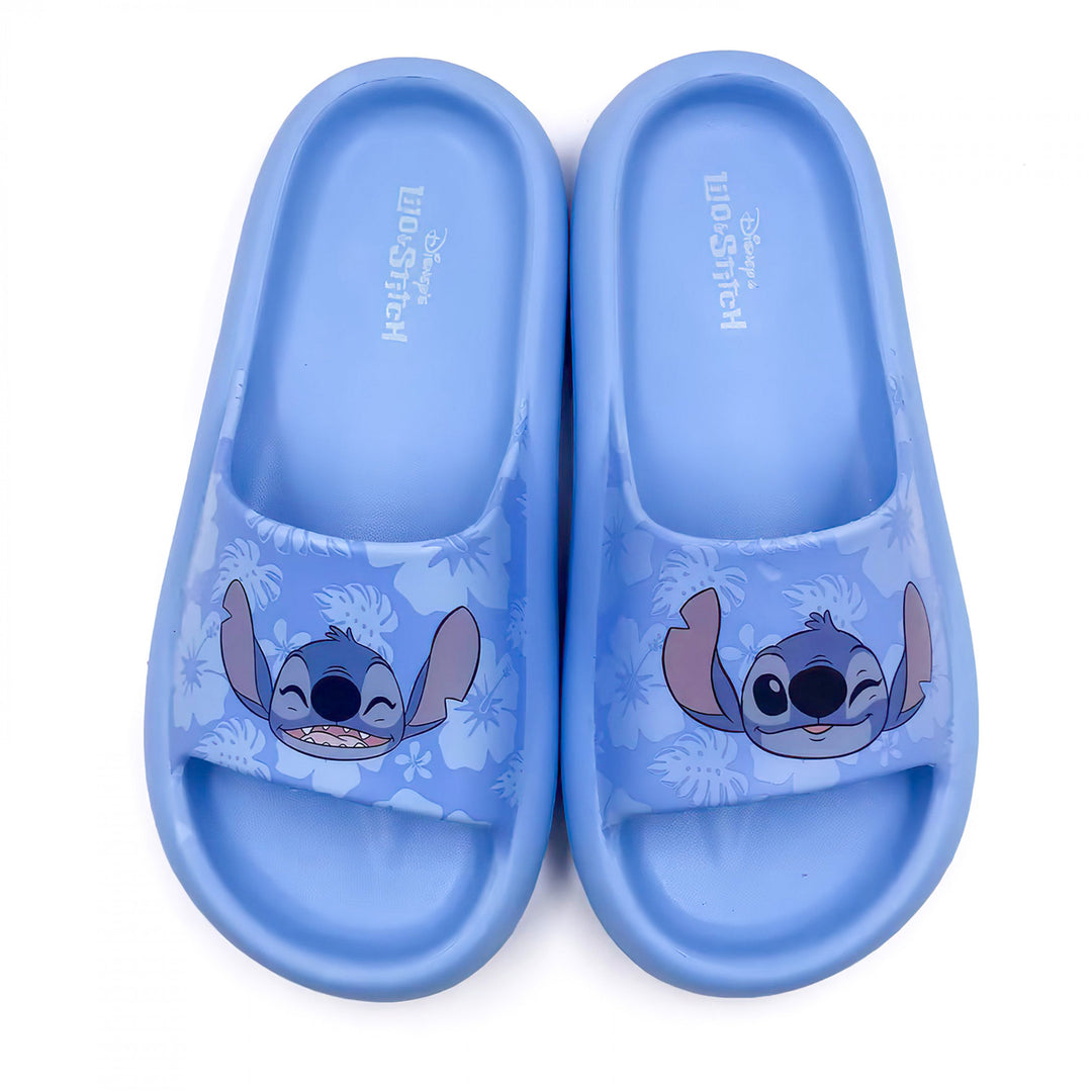 Lilo and Stitch Tropical Smiles Womens Flip Flop Cloud Comfort Slide Sandals Image 3