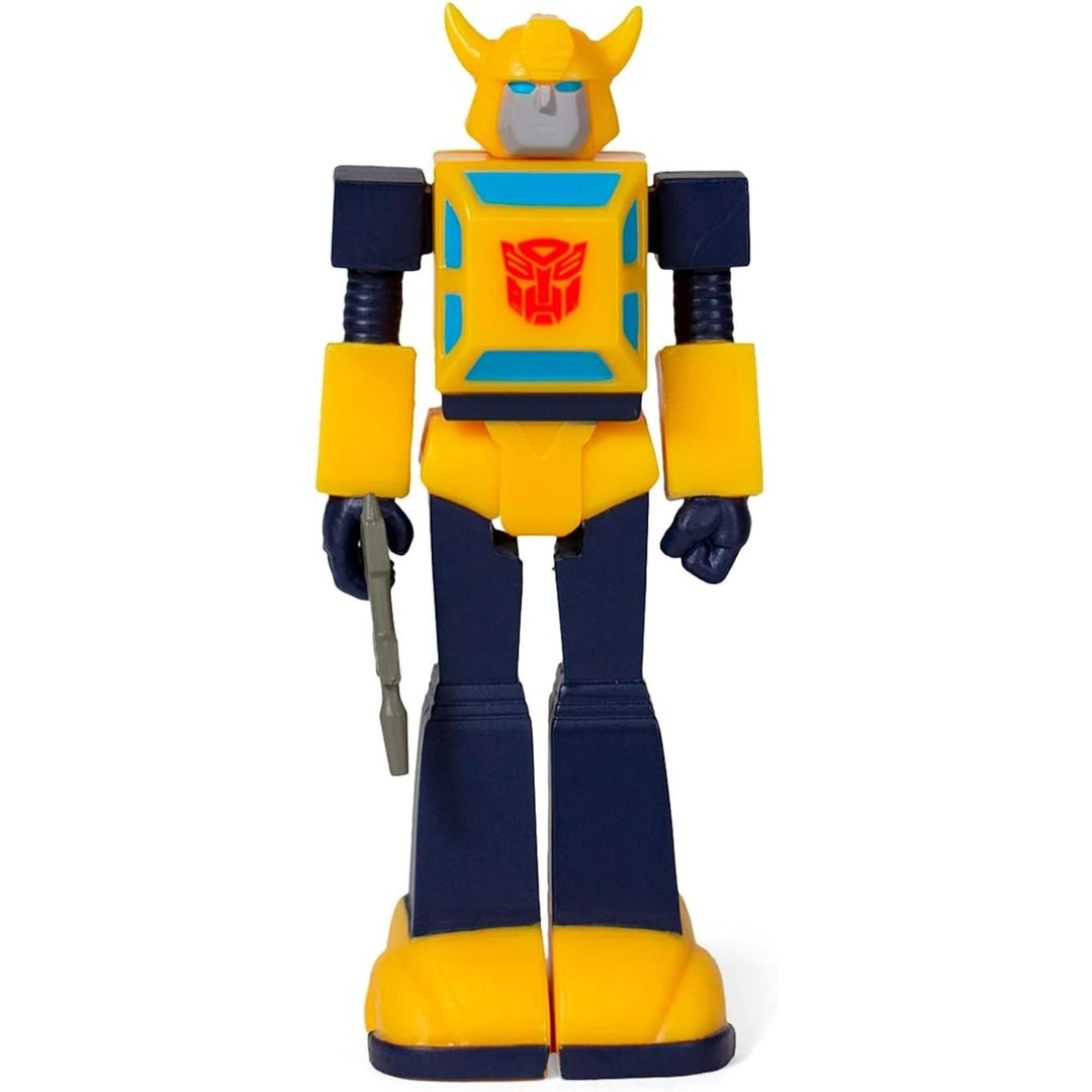 Transformers Bumblebee ReAction Figure Retro Themed Autobot Plastic Super7 Image 3