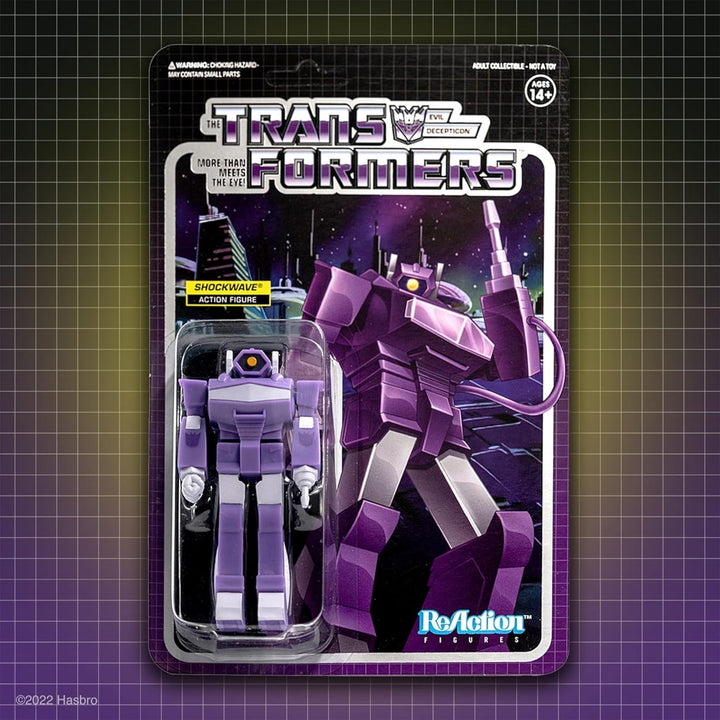 Super7 Transformers Shockwave Reaction Figure Decepticon Retro Purple Wave 2 Image 3