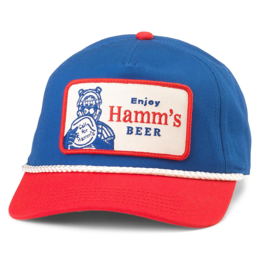 Hamms Beer Baseball Snapback Rope Hat Image 1