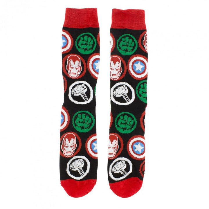 Marvel Avengers Comic Art 6-Pair Pack of Crew Socks Image 4