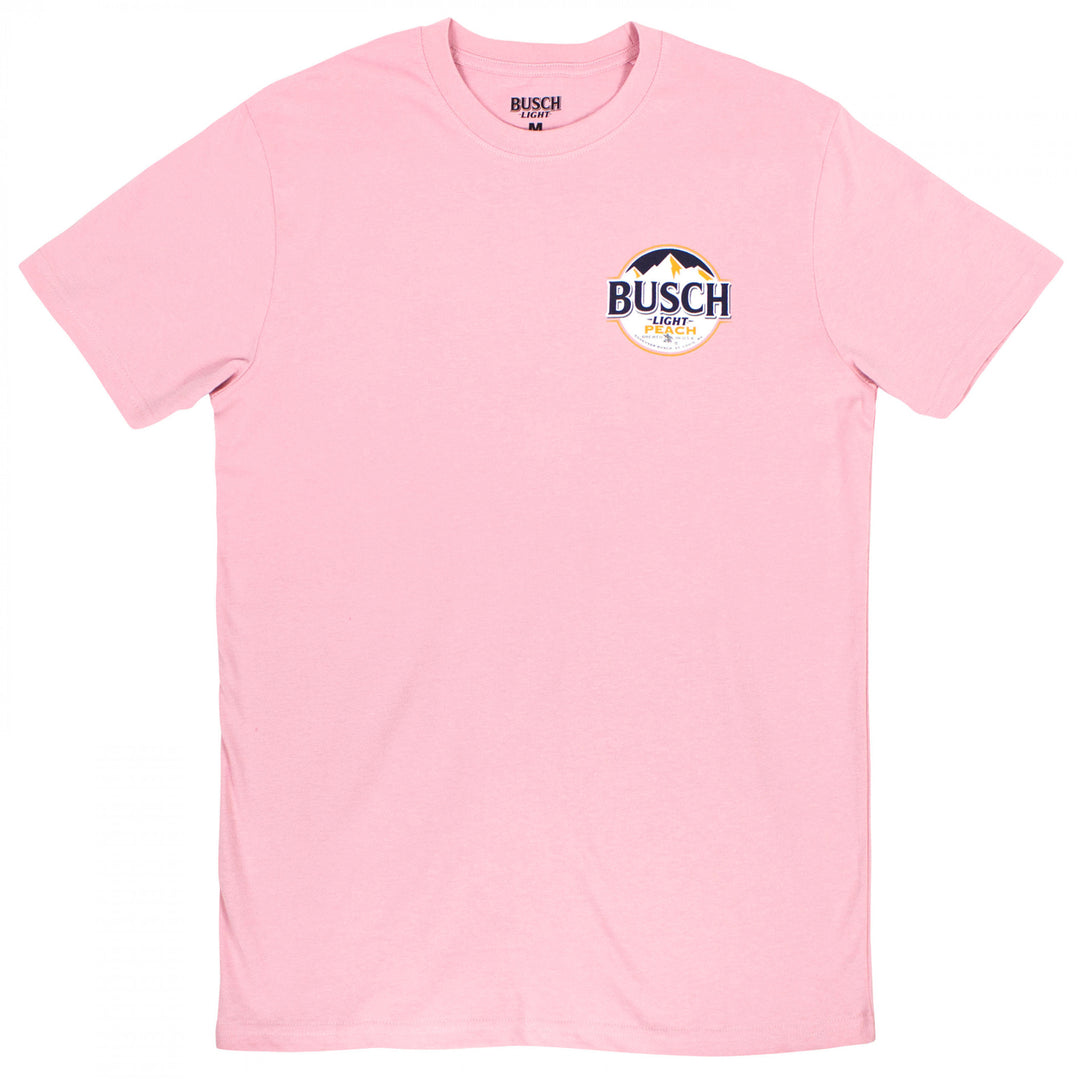 Busch Light Just Peachy Front and Back Print T-Shirt Image 3