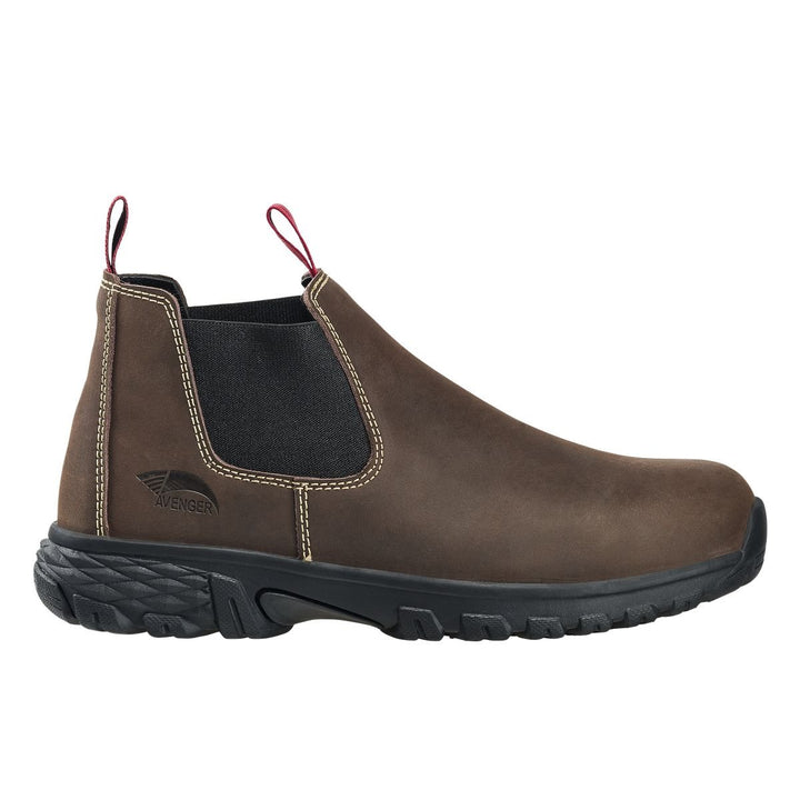 FSI Nautilus Avenger Mens Chelsea Boot Brown Composite Toe ESD Work Boot A7030 Image 2