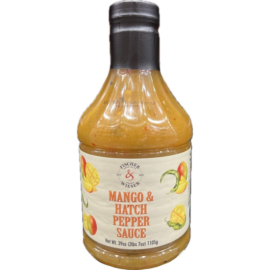 Fischer and Weiser Mango and Hatch Pepper Sauce 39 Ounce Image 1