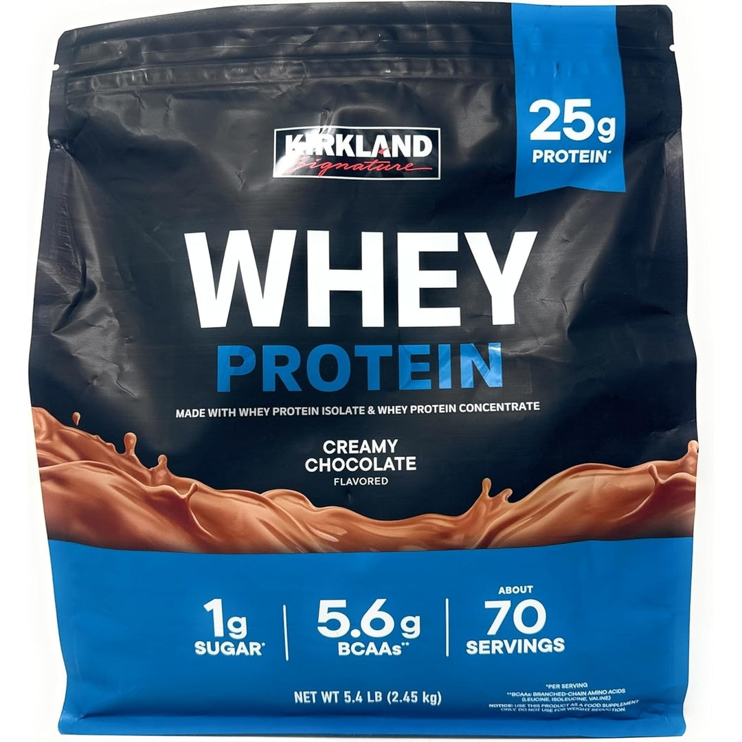 Kirkland Signature 25g Whey Protein Creamy Chocolate (5.4 Pound) Image 1