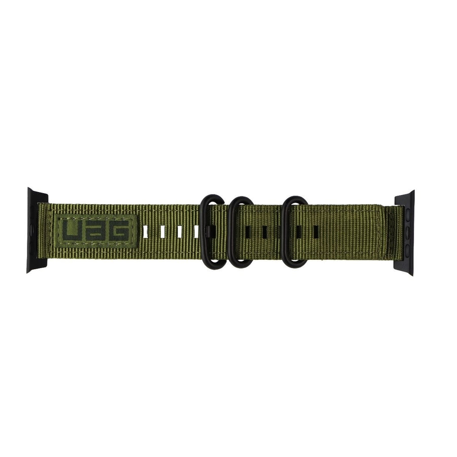 Urban Armor Gear Strap Band for Apple Watch 45/44/42mm - Olive Drab Image 1