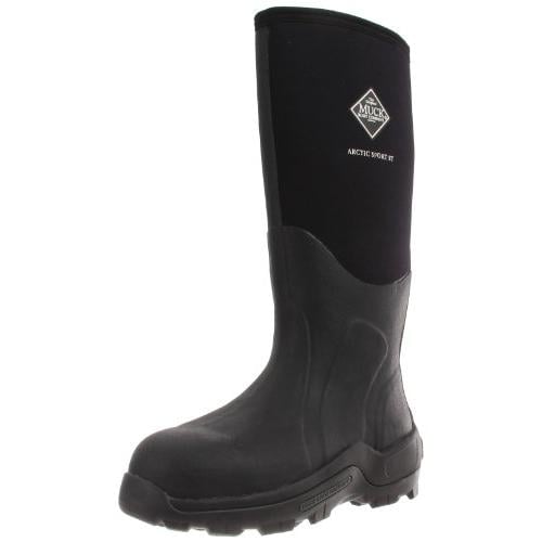 Muck Boot Arctic Sport Tall Insulated Steel Toe Rubber Work Boot Black Mens Image 1