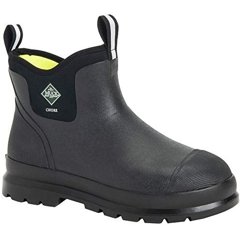 Muck Boot Mens Chore Classic Chelsea Waterproof Work Shoes Black Size Options Image 1