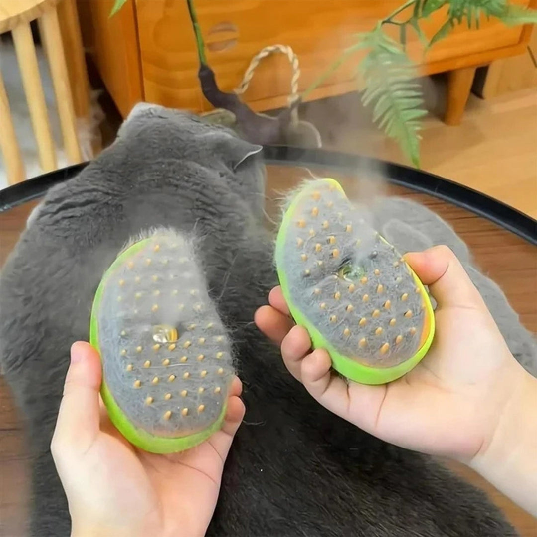 3 In 1 Cat Grooming Steam Brush Hair Brush with Steamer Pet Massage Comb Cleaning Brush for Cats Dogs USB Rechargeable Image 11