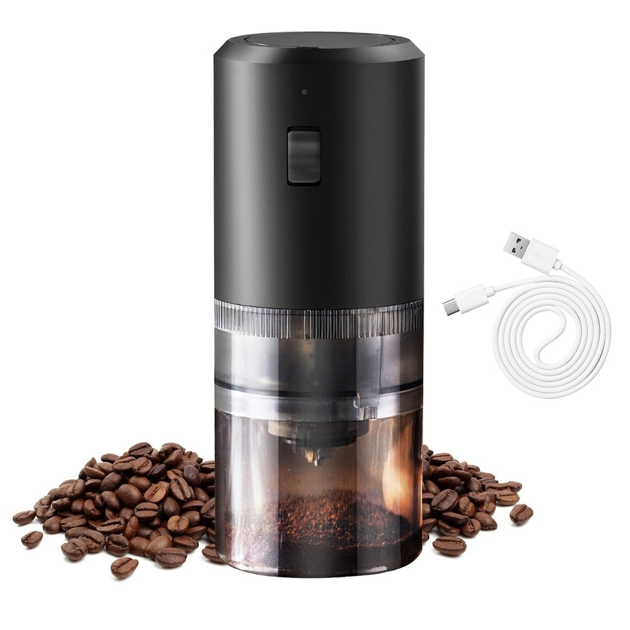 Electric Cordless Coffee Bean Grinder Rechargeable Battery 5 Levels Coarseness Ceramic Core Portable Coffee Grinder With Image 1