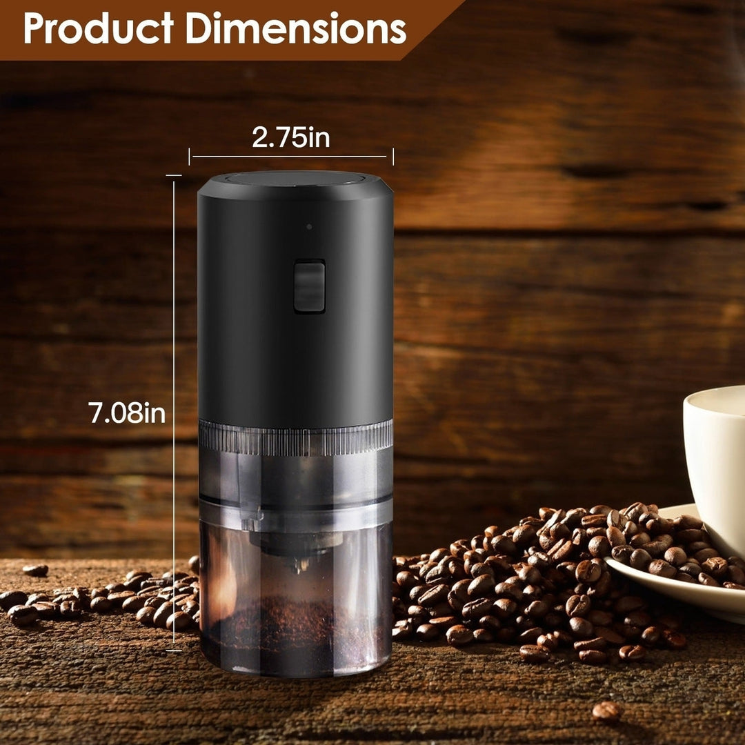 Electric Cordless Coffee Bean Grinder Rechargeable Battery 5 Levels Coarseness Ceramic Core Portable Coffee Grinder With Image 7