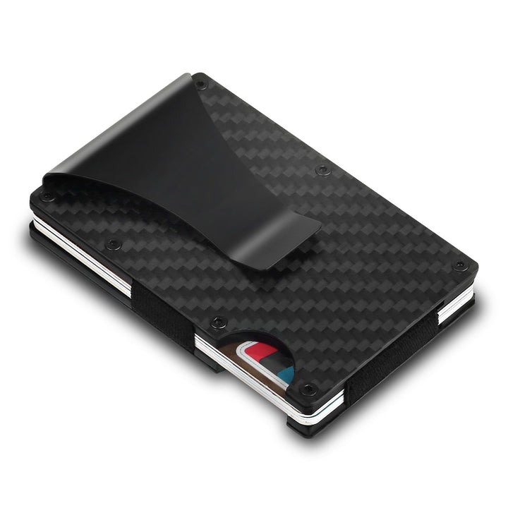 Credit Card Holder Wallet Cash Clip Carbon Fiber for Men Father Day Gift Image 10