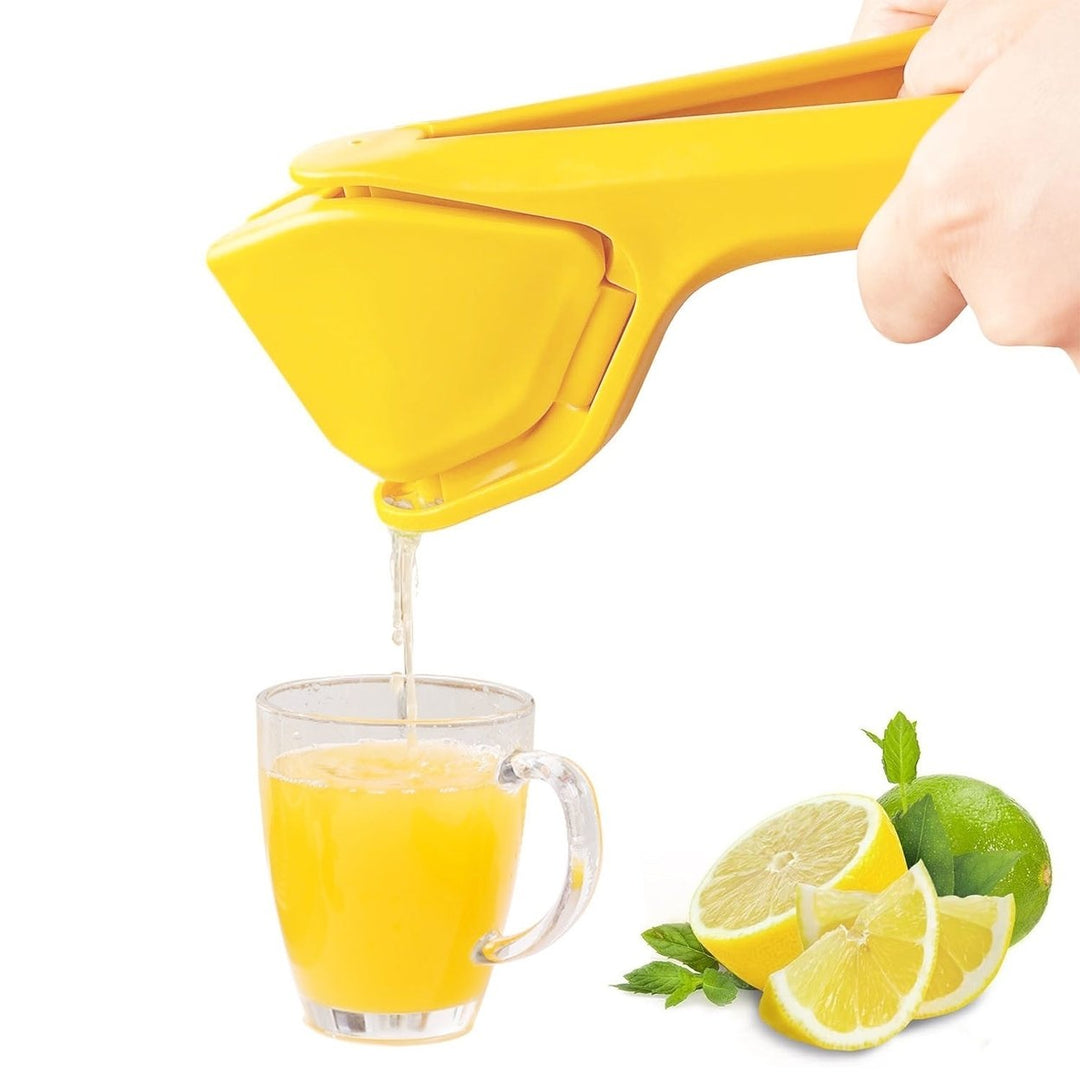 Manual Lemon Squeezer Fold Flat Design Effortless Hand Lemon Juicer Squeezer Manual Citrus Juicer with Sideways Pivot Image 2