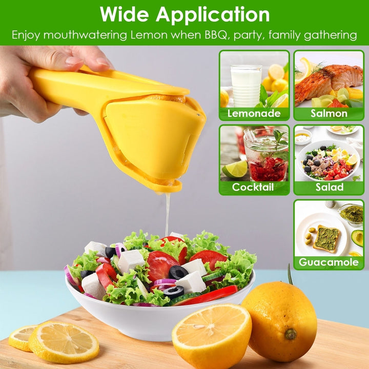 Manual Lemon Squeezer Fold Flat Design Effortless Hand Lemon Juicer Squeezer Manual Citrus Juicer with Sideways Pivot Image 7