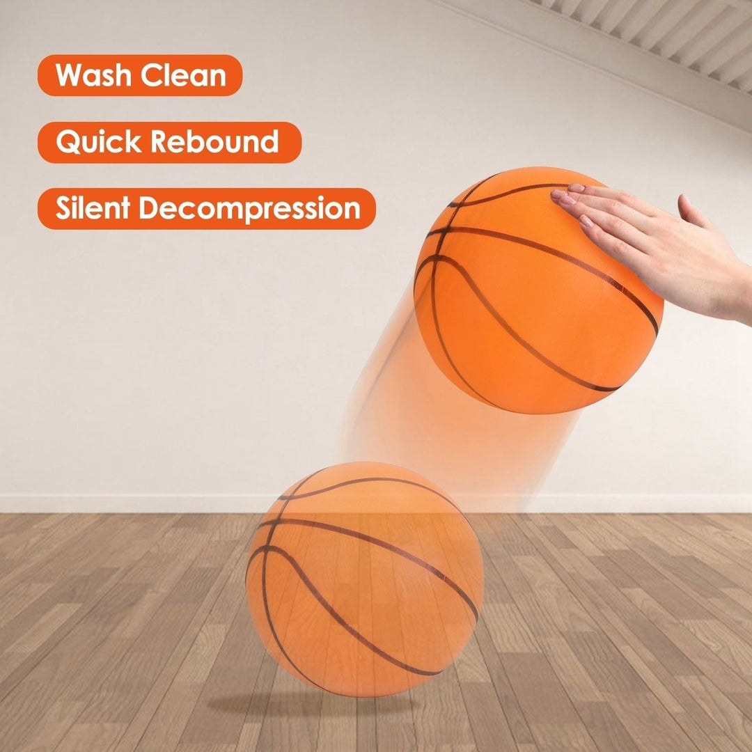 Silent Basketball Foam Bouncing Silent Basketball Uncoated High Density Foam Ball Indoor Low Noise Training Ball Image 2