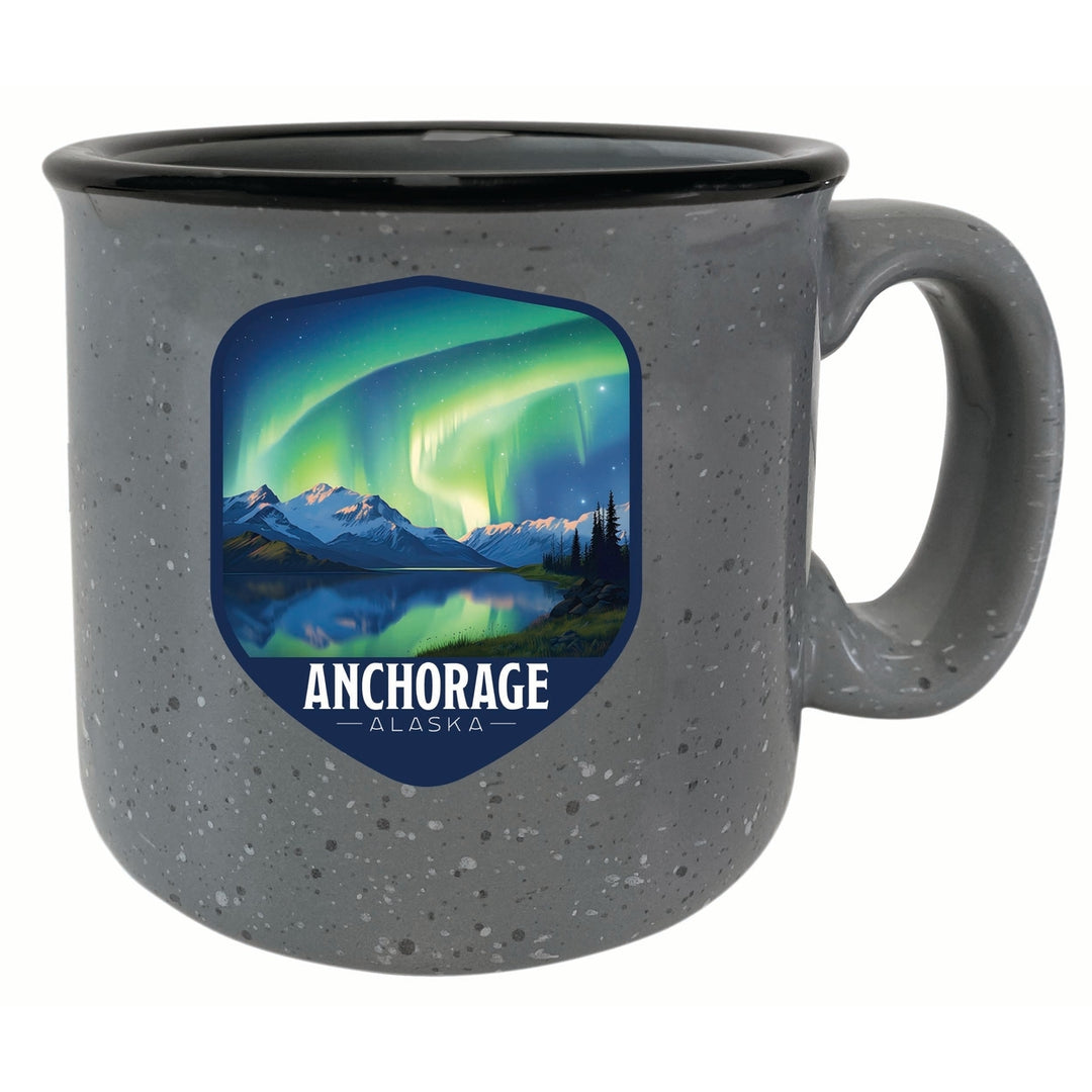 Anchorage Alaska Aurora Borealis Design Souvenir 16 oz Ceramic camping mug Image 3