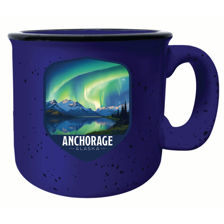 Anchorage Alaska Aurora Borealis Design Souvenir 16 oz Ceramic camping mug Image 4