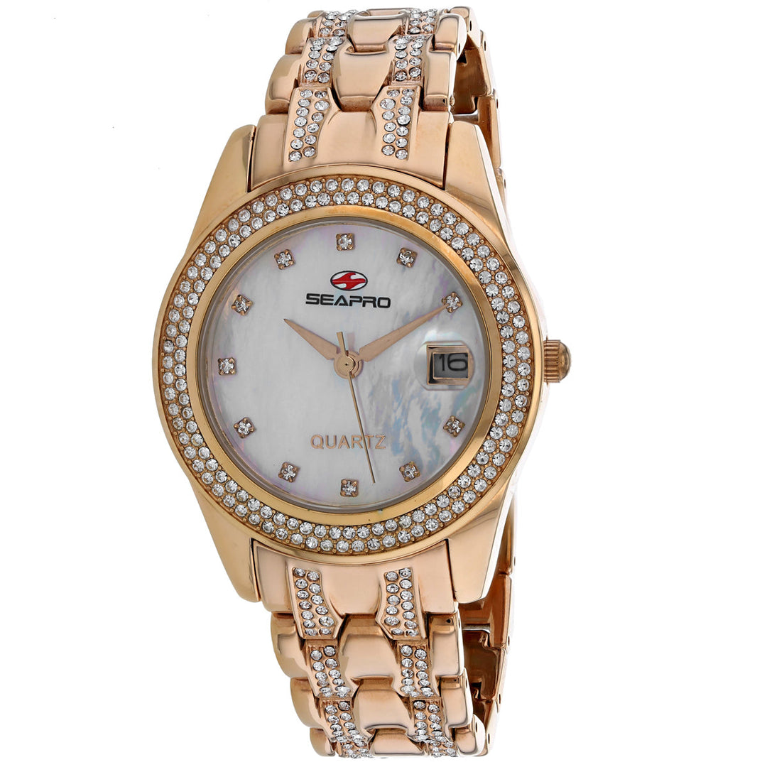 Seapro Womens Intrigue Watch Stainless Steel Mother of Pearl Dial SP0010 Image 1