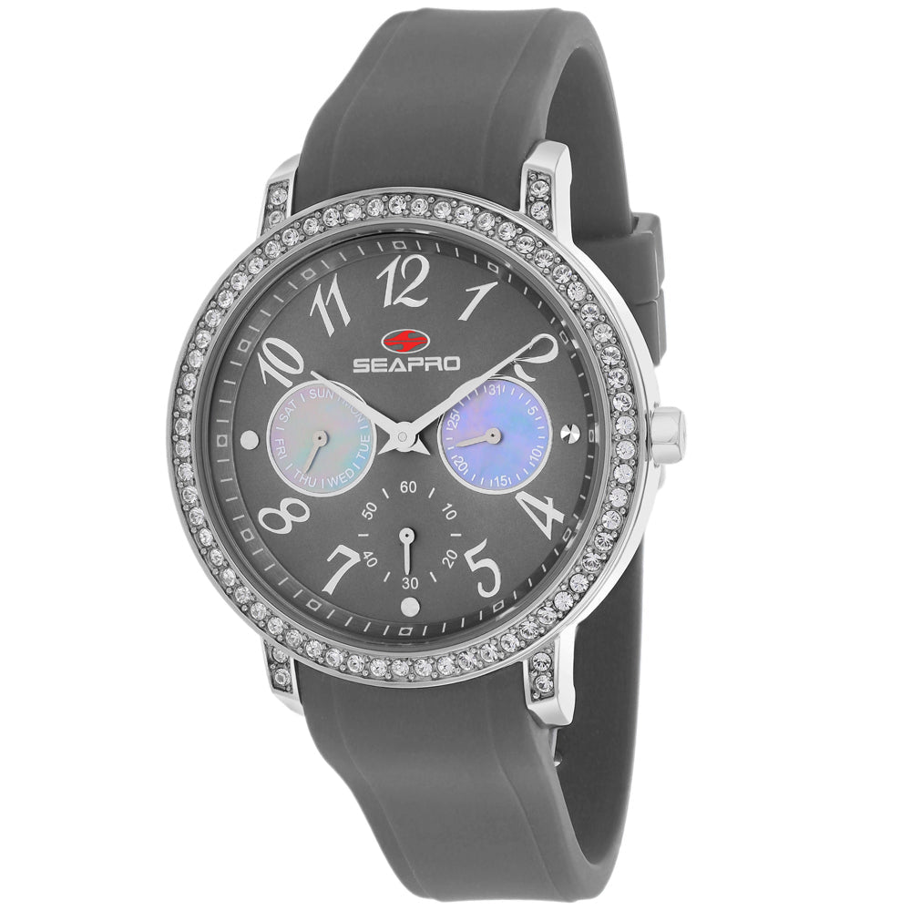 Seapro Womens Swell Watch SP4413 Grey Dial Waterproof Silicone Strap Image 1