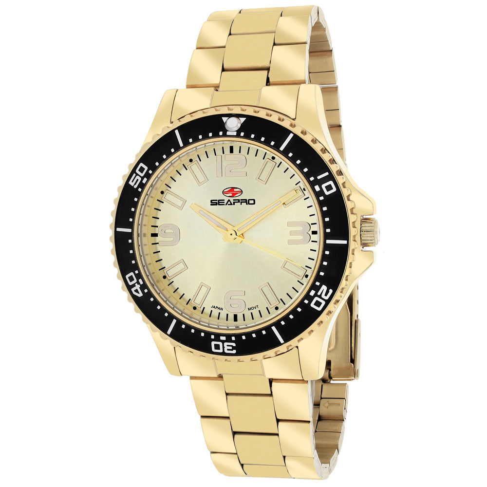 Seapro Womens Tideway Gold Dial Watch Stainless Steel SP5413 Water Resistant Image 1