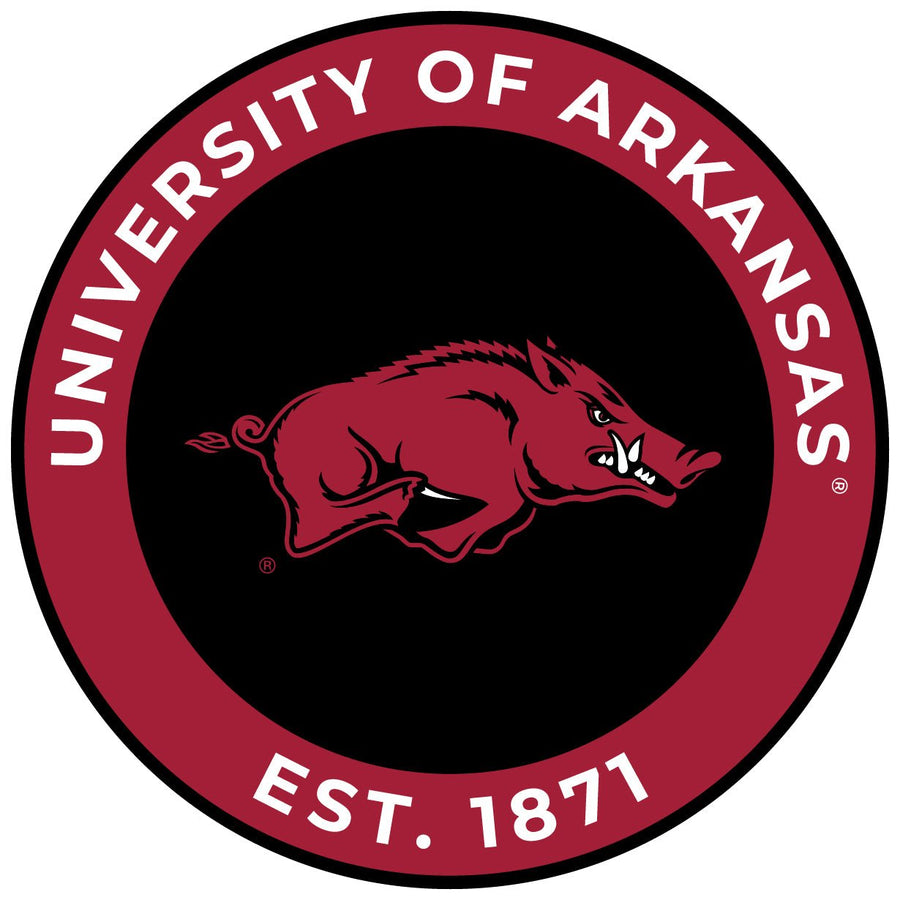 Arkansas Razorbacks Round Magnet Officially Licensed Collegiate Product Image 1