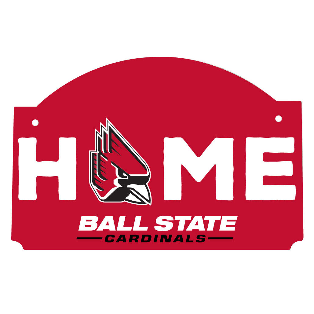 Ball State University Wood Sign Flat with String Officially Licensed Collegiate Product Image 1