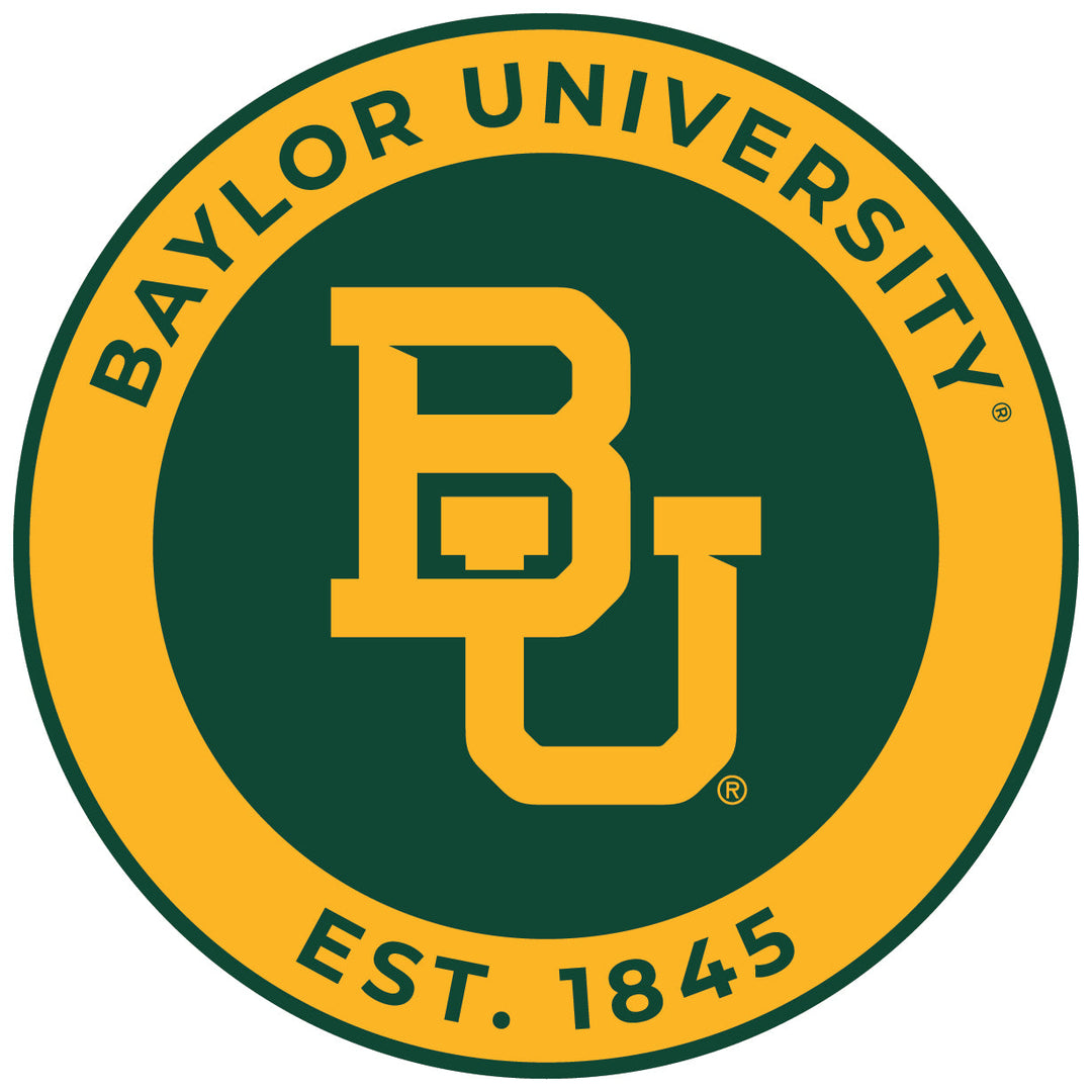 Baylor Bears Round Vinyl Decal Sticker Officially Licensed Collegiate Product Image 1