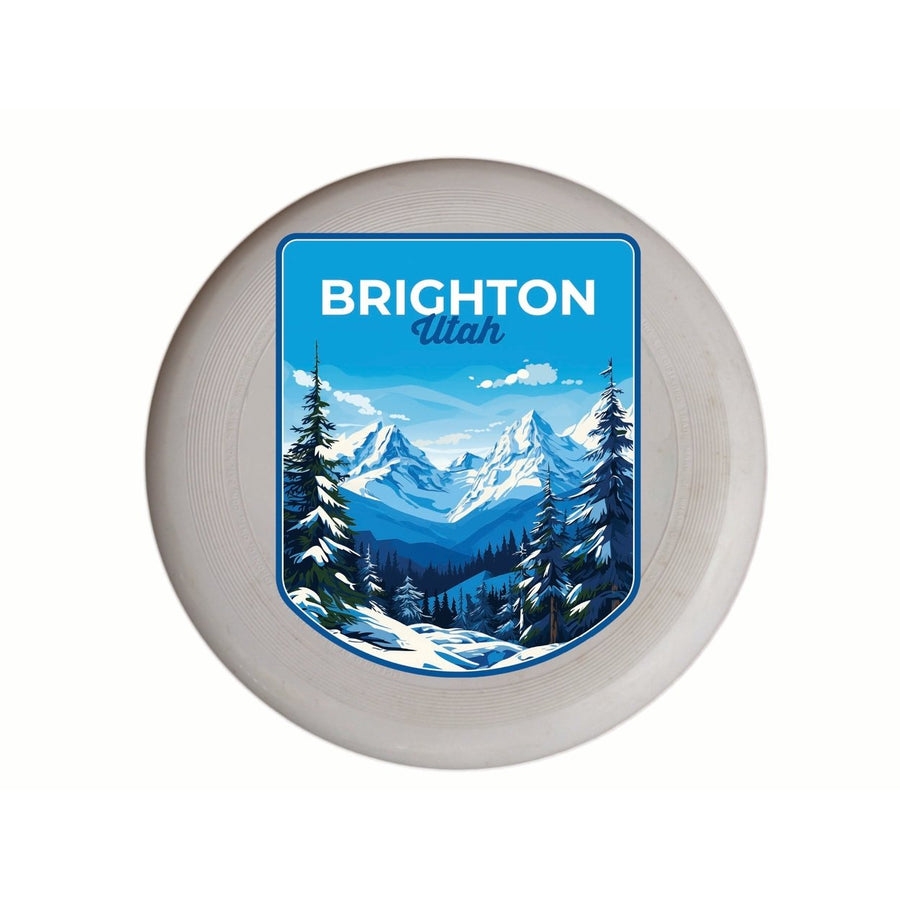 Brighton Utah Ski Resort Mountain Design Souvenir Frisbee Flying Disc Image 1