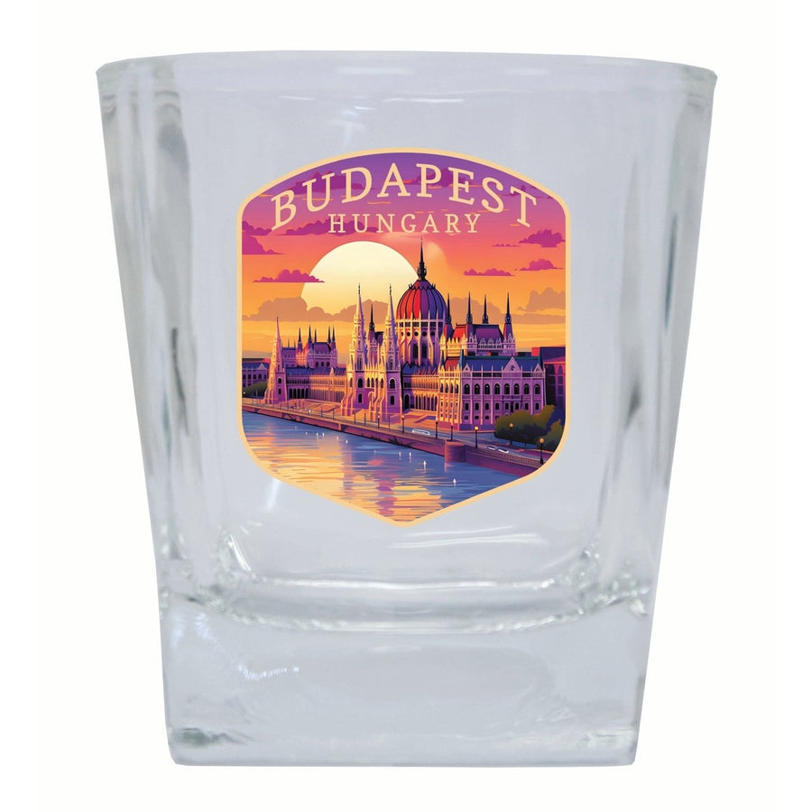 Budapest Hungary Parliament Building Design Souvenir 10 oz Whiskey Glass Rocks Glass Image 1