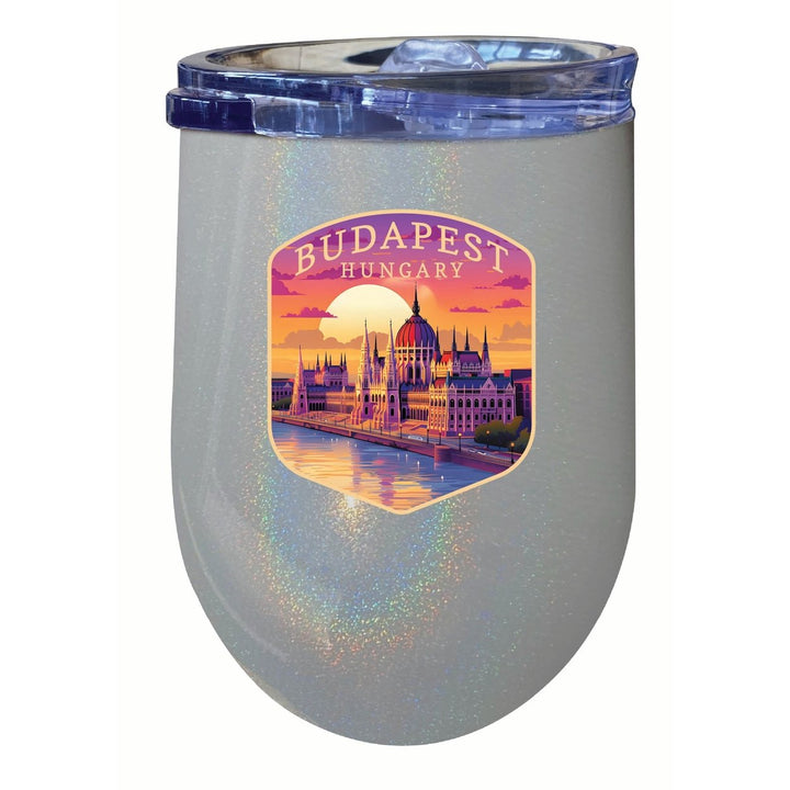 Budapest Hungary Parliament Building Design Souvenir 12 oz Insulated Wine Stainless Steel Tumbler Image 4