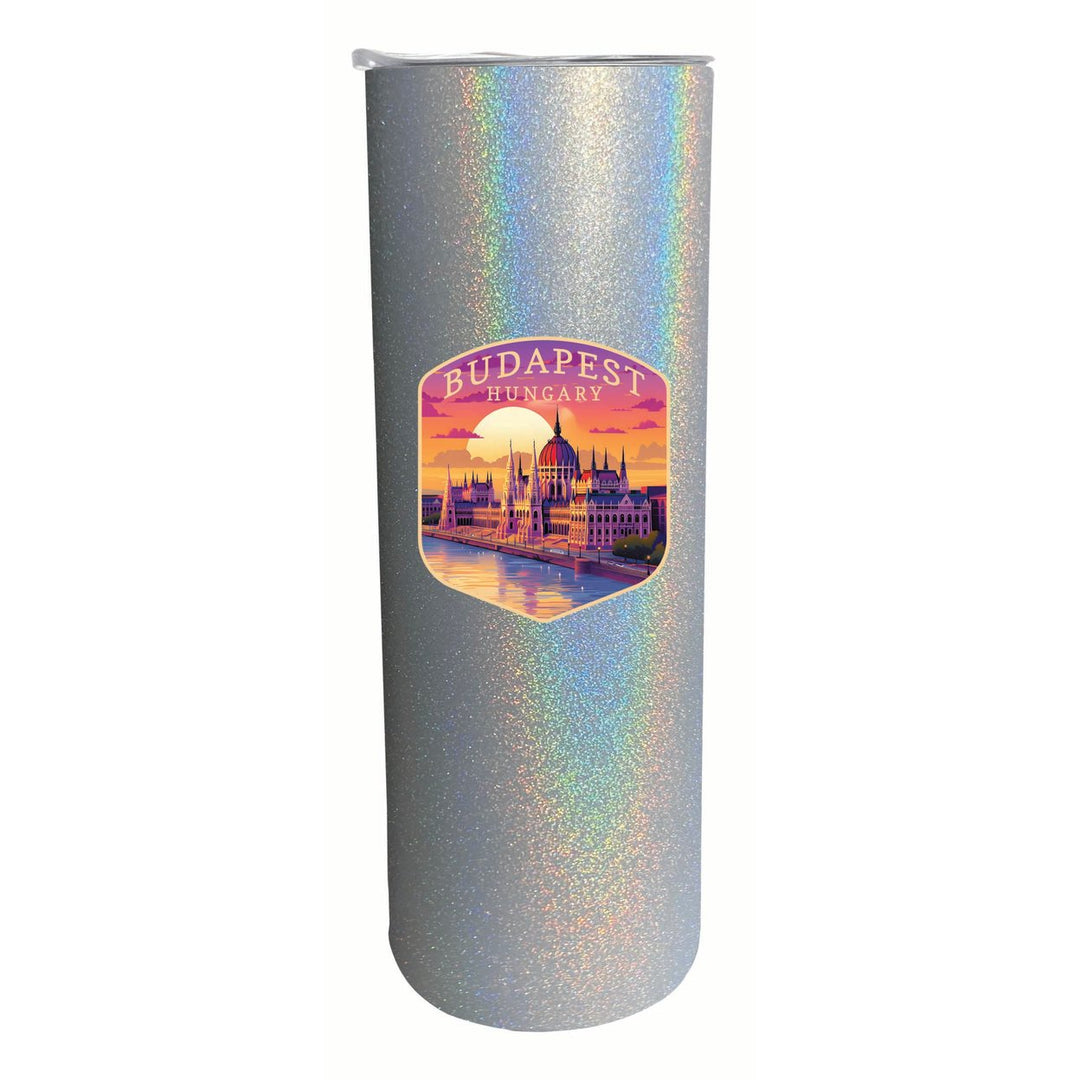 Budapest Hungary Parliament Building Design Souvenir 20 oz Insulated Stainless Steel Skinny Tumbler Image 4