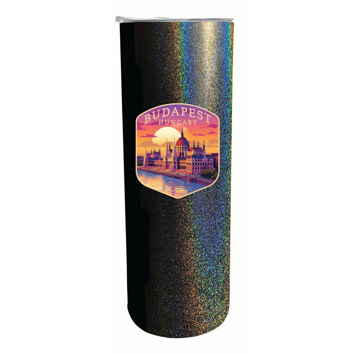 Budapest Hungary Parliament Building Design Souvenir 20 oz Insulated Stainless Steel Skinny Tumbler Image 4