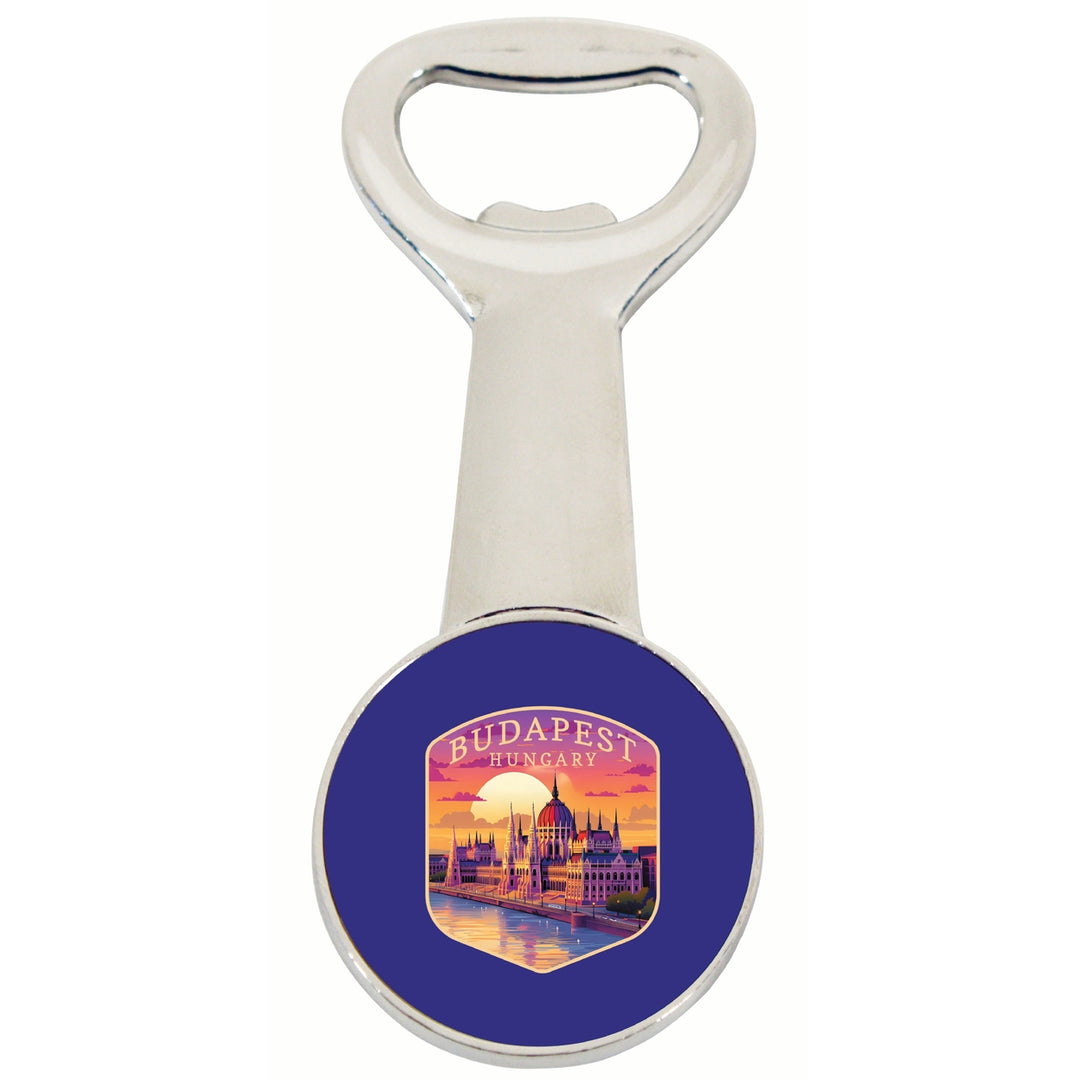 Budapest Hungary Parliament Building Design Souvenir Magnetic Bottle Opener Image 1