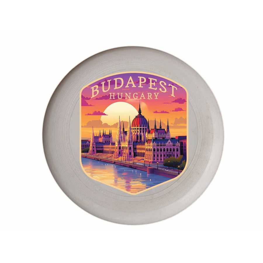 Budapest Hungary Parliament Building Design Souvenir Frisbee Flying Disc Image 1