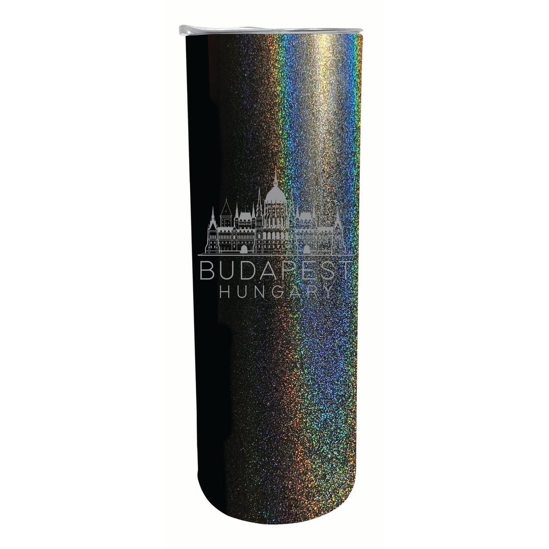 Budapest Hungary Souvenir 20 oz Engraved Insulated Stainless Steel Skinny Tumbler Image 4