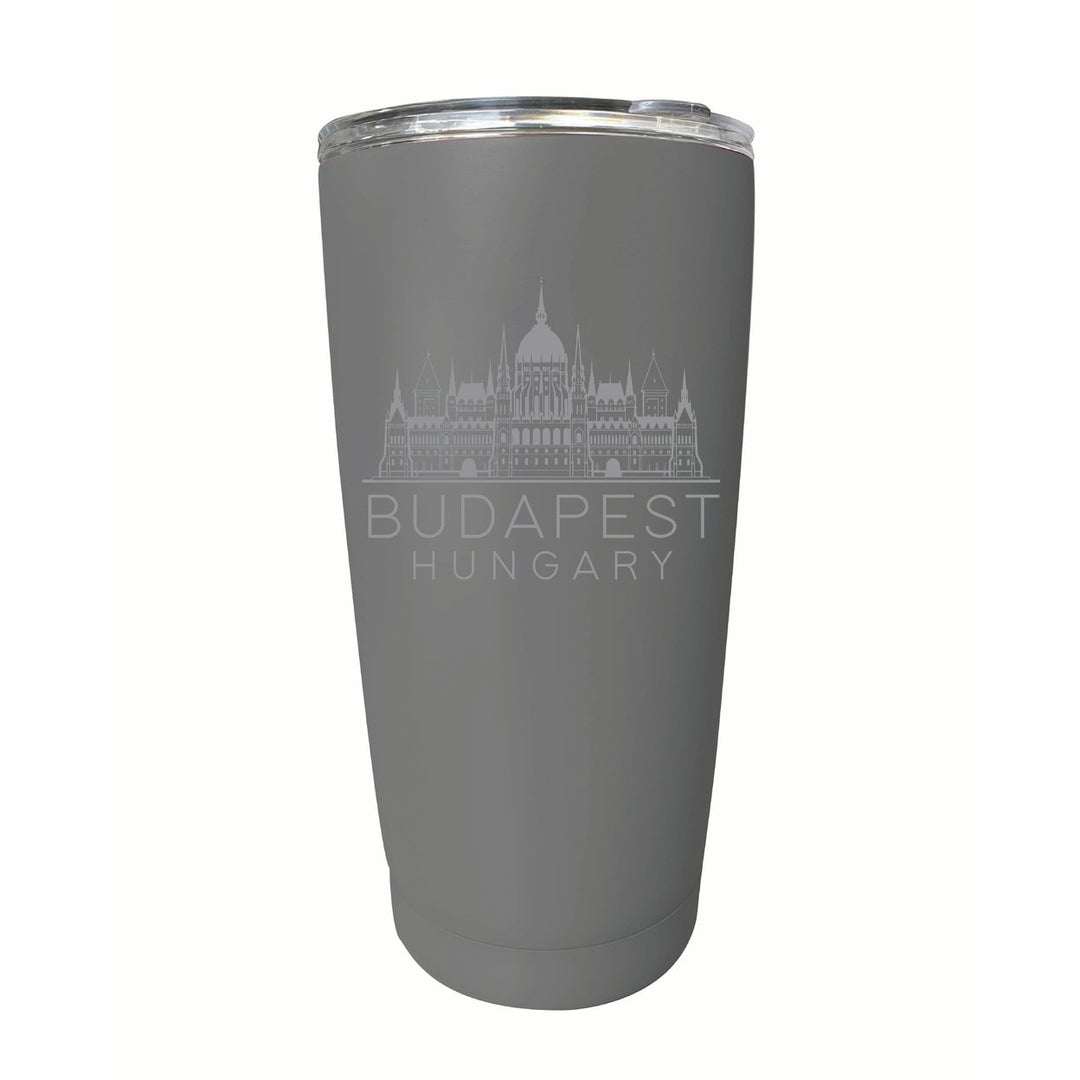 Budapest Hungary Souvenir 16 oz Engraved Stainless Steel Insulated Tumbler Image 4