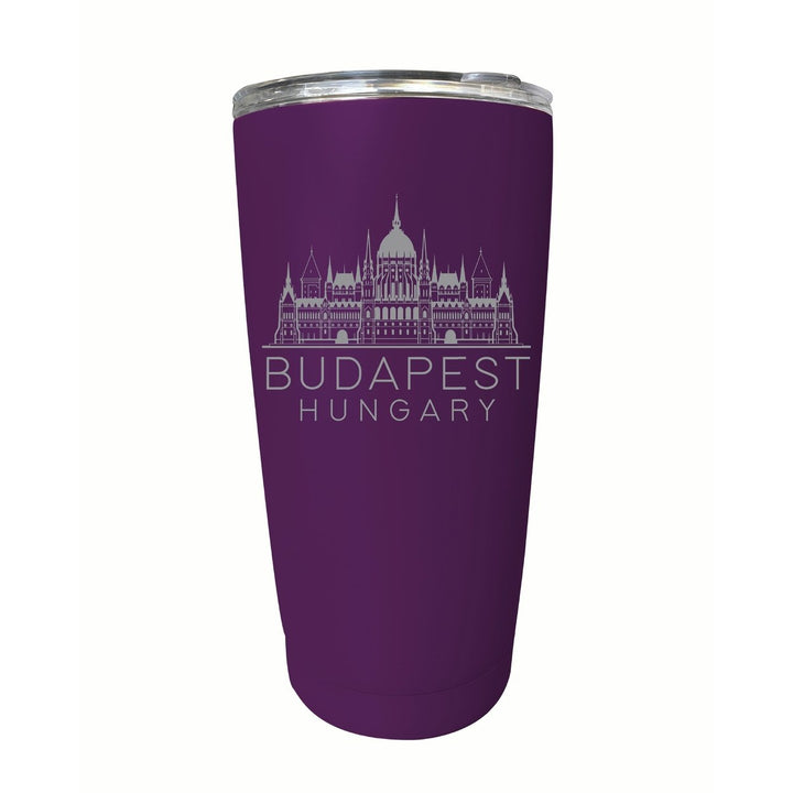 Budapest Hungary Souvenir 16 oz Engraved Stainless Steel Insulated Tumbler Image 7