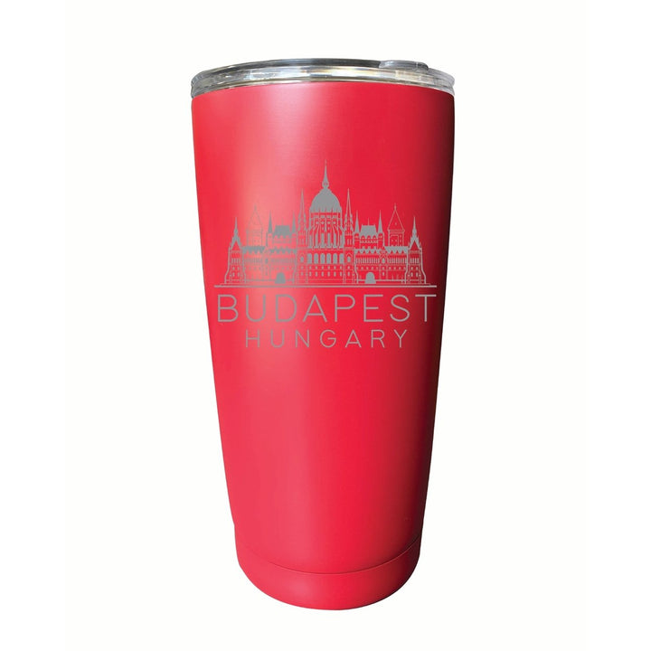 Budapest Hungary Souvenir 16 oz Engraved Stainless Steel Insulated Tumbler Image 8